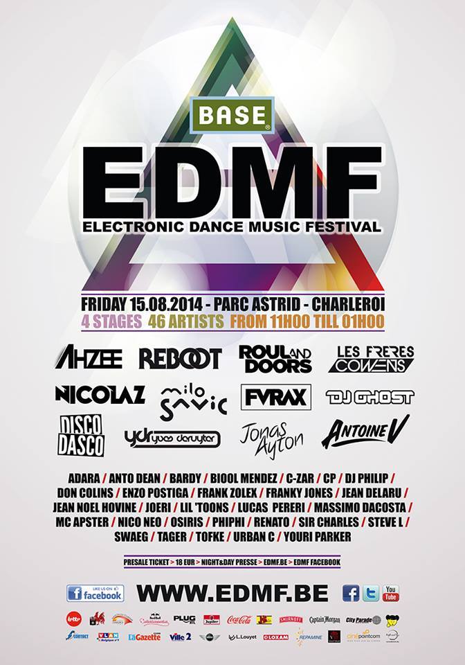 flyer EDMF charleroi 15 08 2014