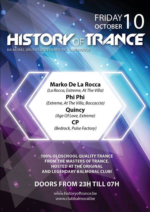 dj phi phi @ history of trance @ balmoral 10 10 2014