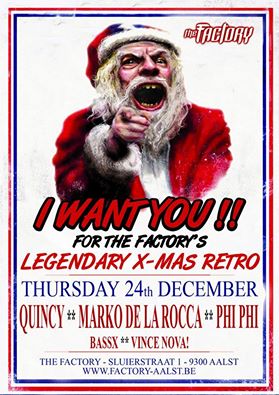 Legendary x-mas retro @ factory 24 12 15