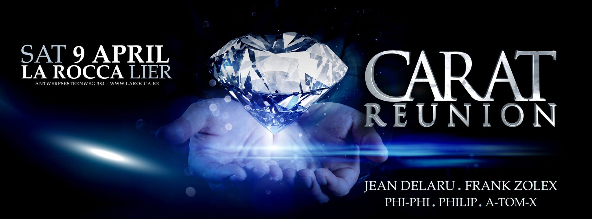 Flyer carat Reunion @ La Rocca 09 04 2016_o