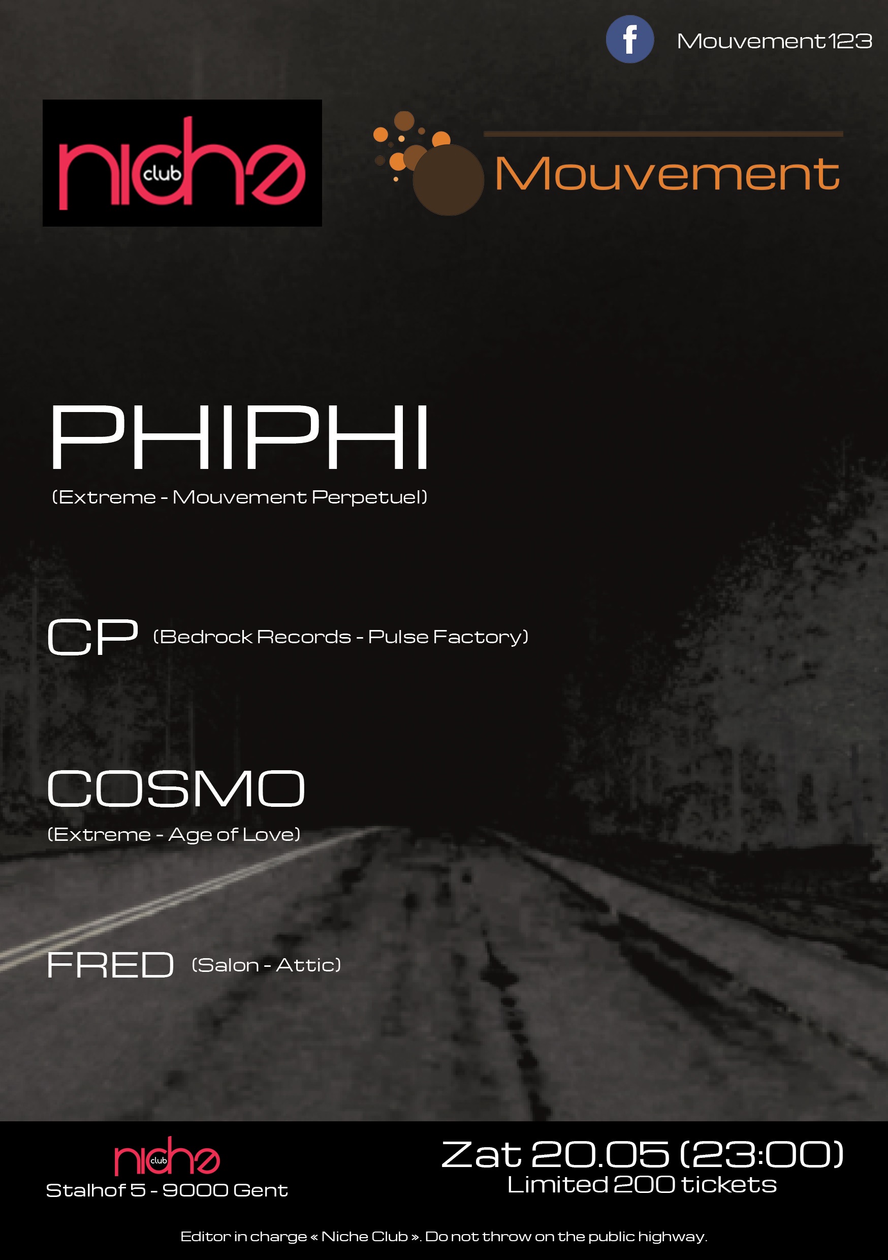 Niche Club Flyer A5 achter