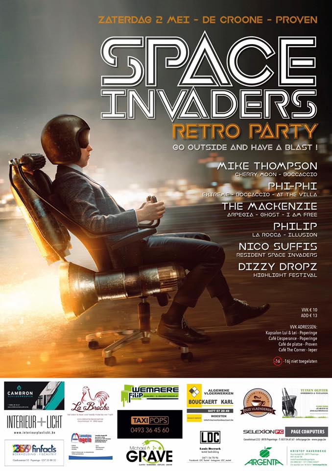 Space Inviders retro party 02/05/2020